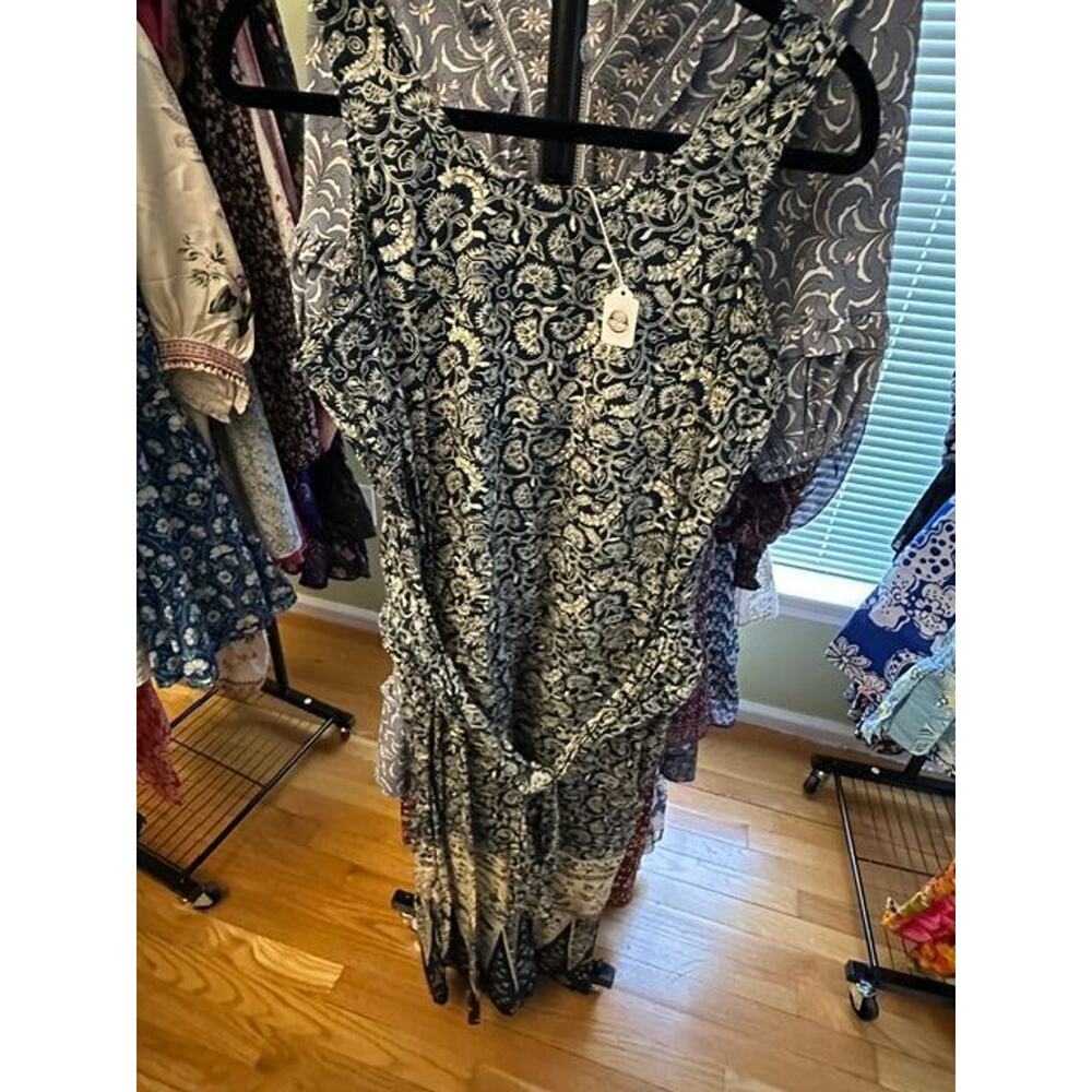 J Peterman Boho Vintage Inspired Sundress Size Medium EUC